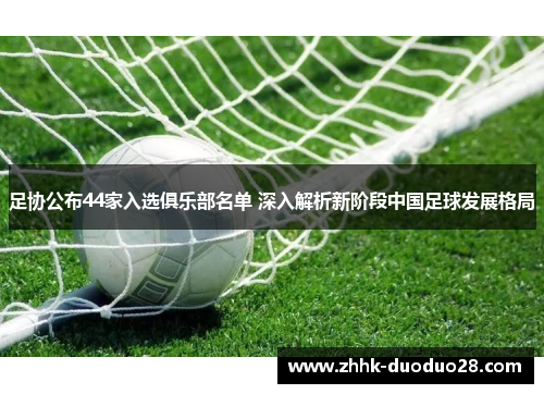 足协公布44家入选俱乐部名单 深入解析新阶段中国足球发展格局